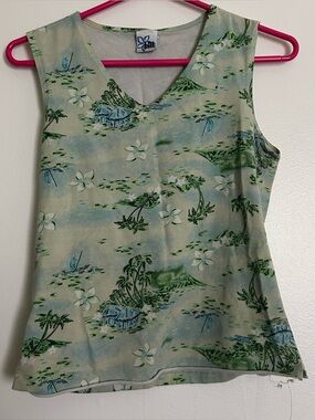Tilt Women's Hawaiin Ringer Tank Top